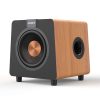 8-Zoll-Glasfaser-Subwoofer in einem Holzgehäuse mit schwarzer Vorder- und Rückwand - 1 8-Zoll-Glasfaser-Subwoofer in einem Holzgehäuse mit schwarzer Vorder- und Rückwand - 1